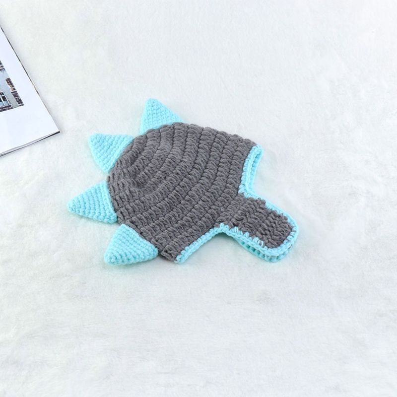 Mary☆2 Pcs Newborn Photography Props Suit Handmade Knitted Cotton Pants Hat Outfits