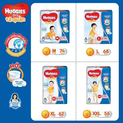 Tã quần Huggies XXL56