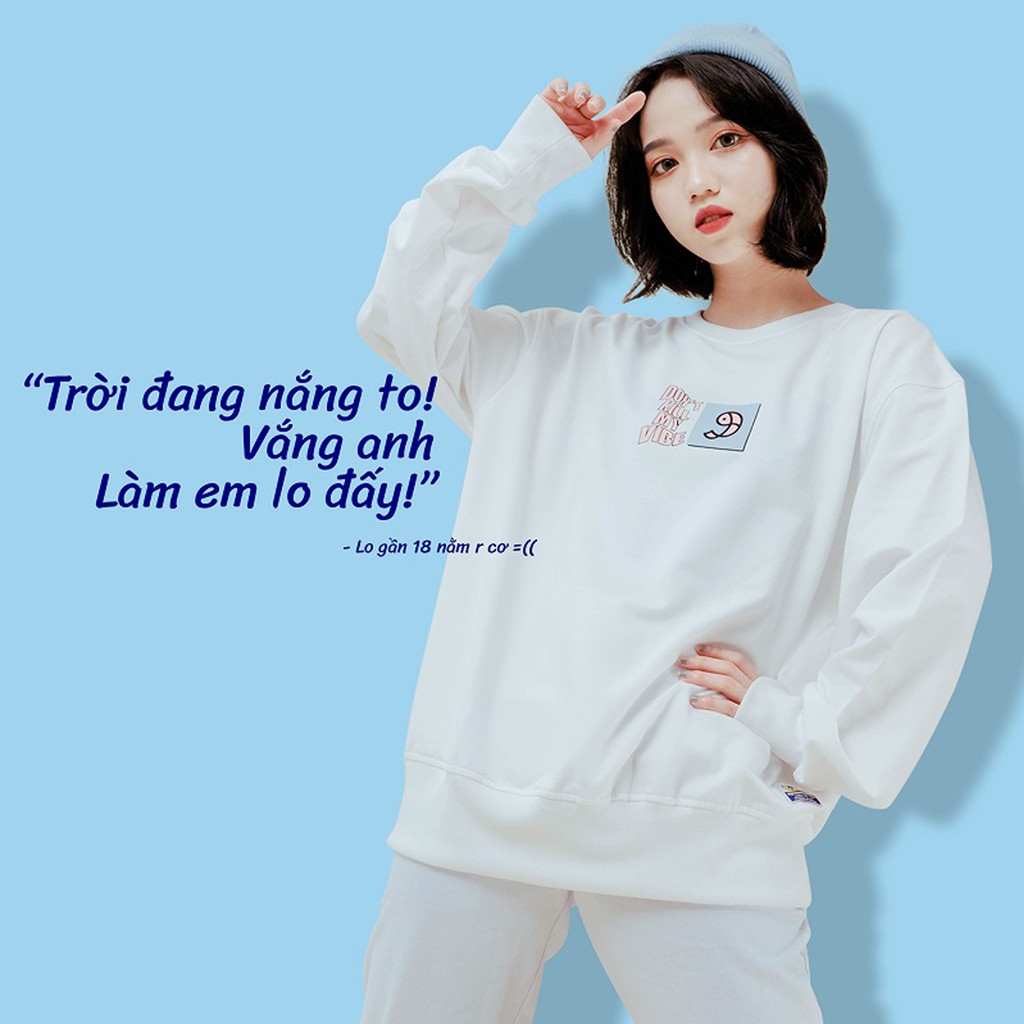 Áo Hoodiekhông cổ Sweater Nữ đáng yêu phong cách Hàn Quốc cá tính, Chất nỉ mã HD32 - Quà tặng ngẫu nhiên DONT KILL MY | BigBuy360 - bigbuy360.vn