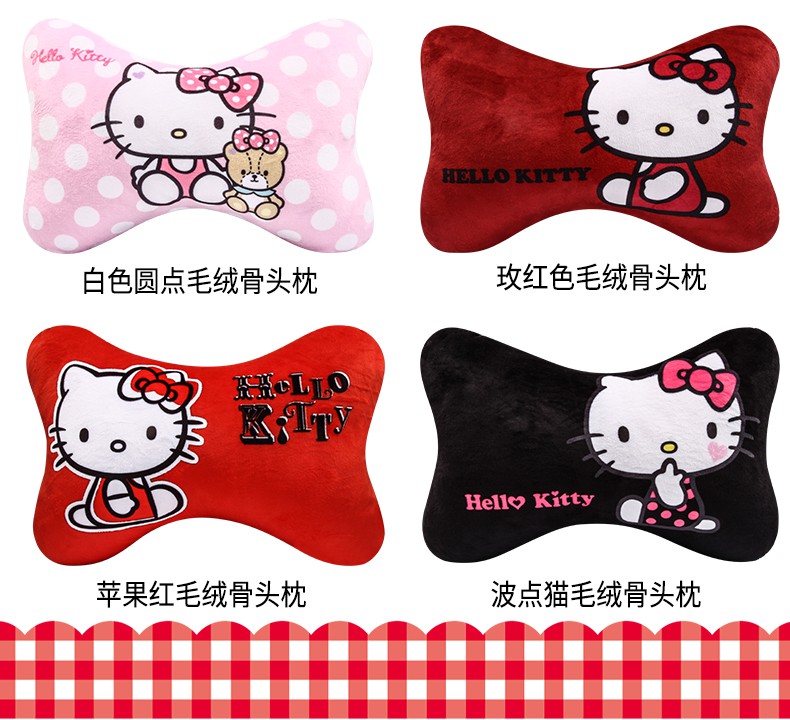 Hellokitty Gối Tựa Đầu Hình Hello Kitty Đáng Yêu Cho Xe Hơi