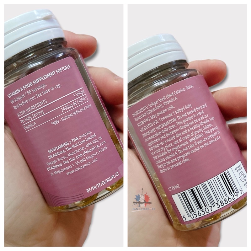 Viên uống Retinol Myvitamin 90 viên