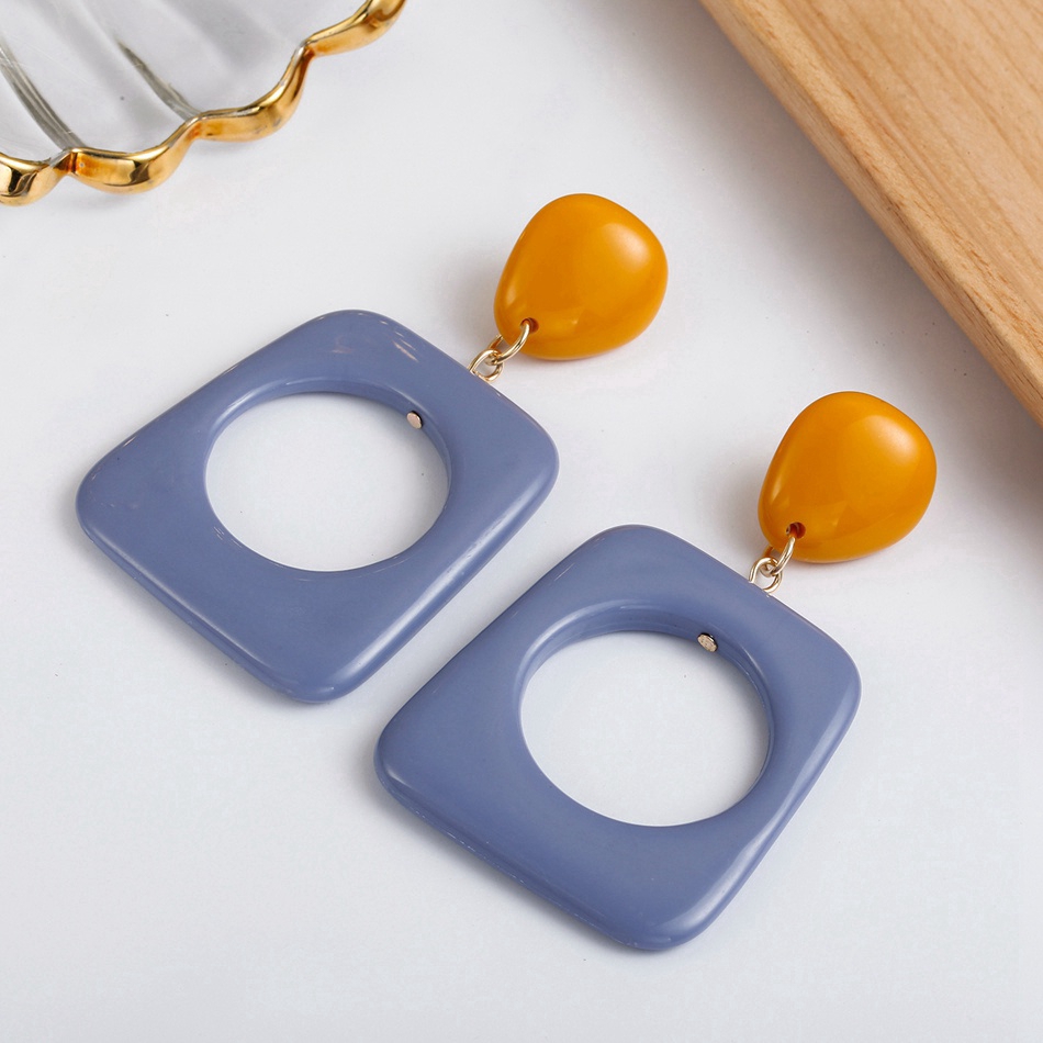 Đôi khuyên tai Acrylic thiết kế độc đáo thời trang cho nữ