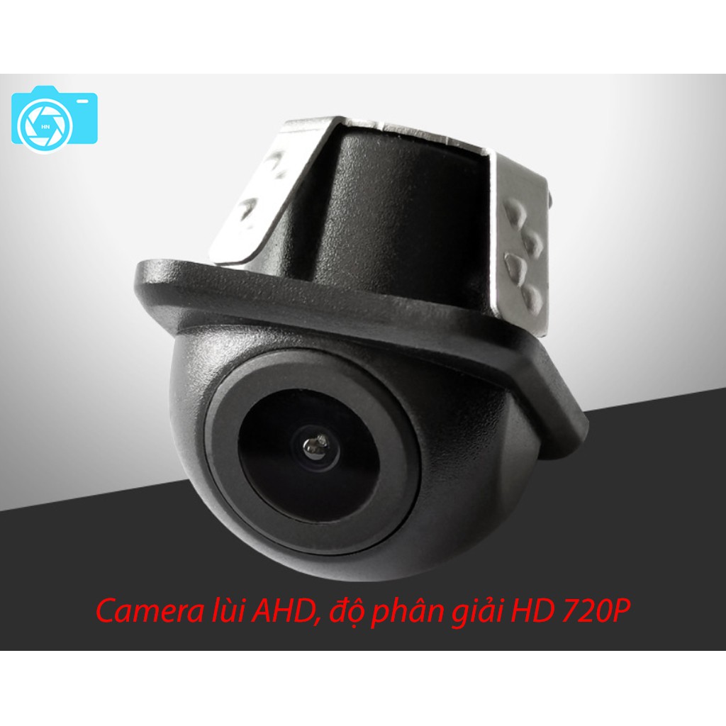 Camera lùi AHD, dùng cho màn hình AHD, độ phân giải 720P, góc quay rộng, điện 12V