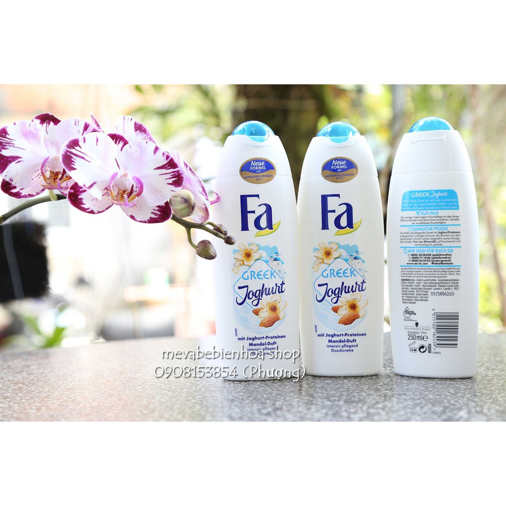 Sữa tắm FA Greek Joghurt 250ml - Giúp da sáng mịn trắng tự nhiên