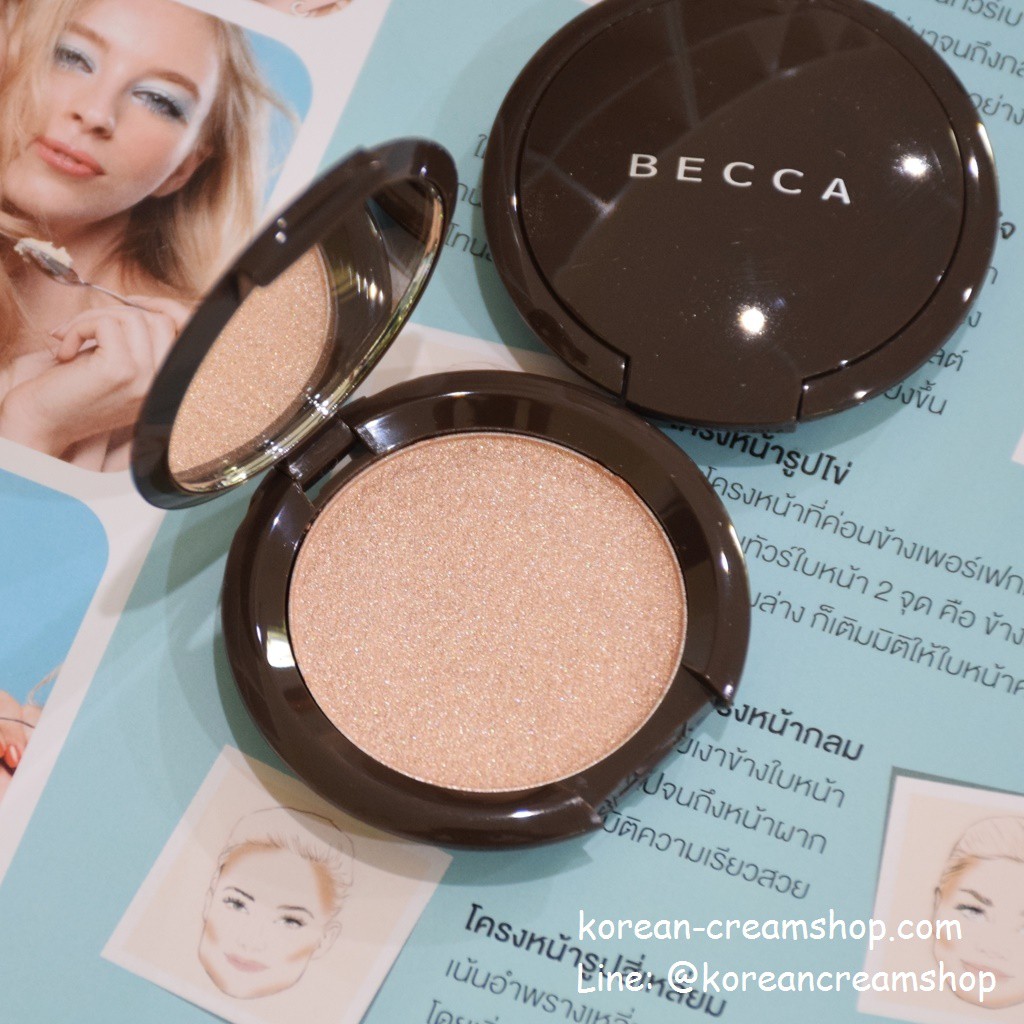 Phấn highlight BECCA Shimmering Skin Perfector Pressed mini