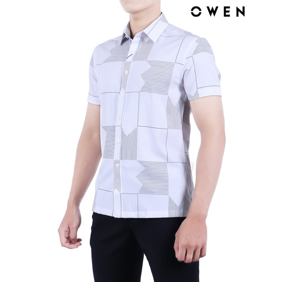 Áo sơ mi ngắn tay OWEN Bodyfit không túi - BA20786N | BigBuy360 - bigbuy360.vn