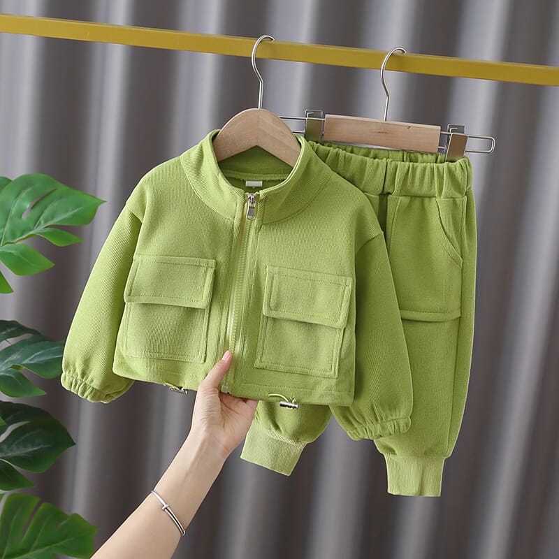 Bộ quần áo thể thao phong cách Hàn Quốc thời trang xuân thu cho bé gái