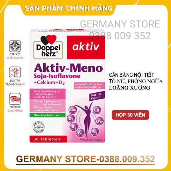 Viên uống cân bằng nội tiết tố nữ Doppelherz Aktiv-Meno - Nội địa Đức