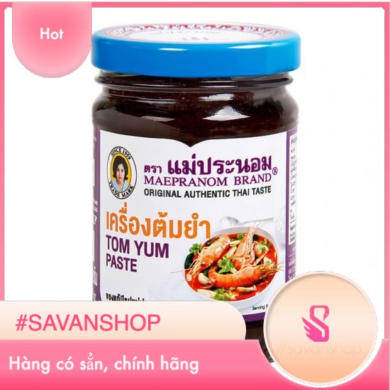 【Hàng Thái】 Sốt lẩu Thái Tom Yum Paste Mae Pranom 114g