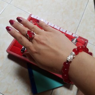 Combo vòng tỳ hưu bạc và nhẫn tỳ hưu bạc