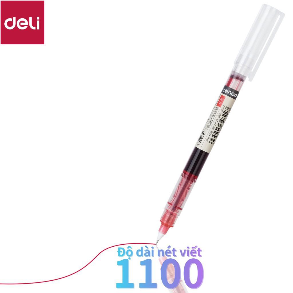 Bút bi nước Deli - 0.5mm - Mực Đỏ - 1 chiếc - S856-DO-01 [Deli]