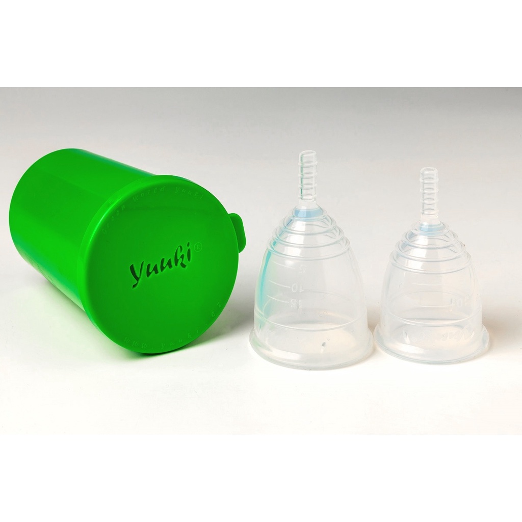 Combo Cốc nguyệt san Yuuki và Dung dịch vệ sinh cốc Hàng Chính Hãng