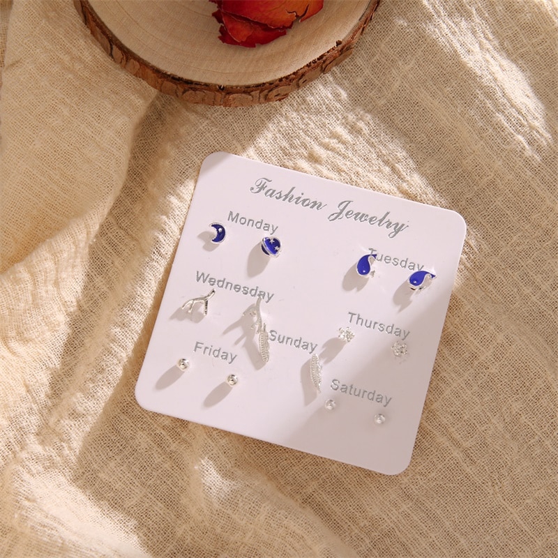 Khuyên Tai Đinh Tán Ngôi Sao Phong Cách Hàn Quốc Thời Trang