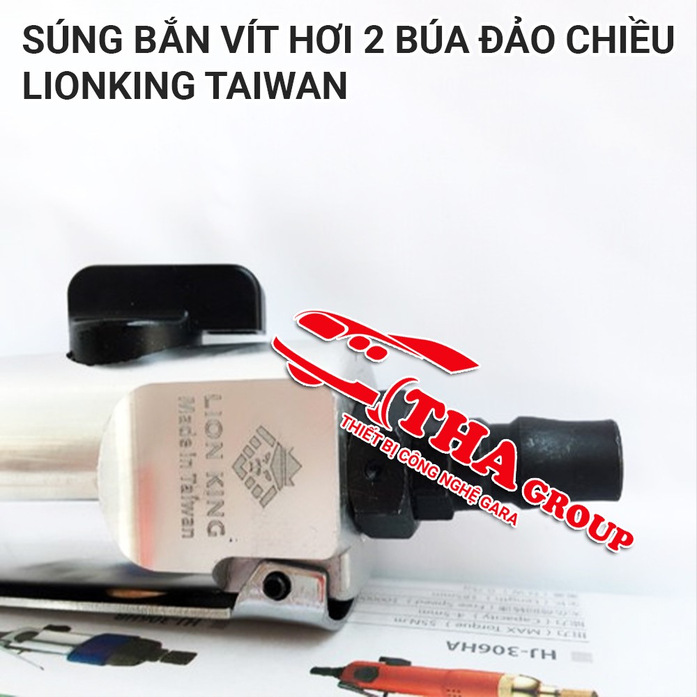 Súng Bắn Vít Hơi 2 Búa Đảo Chiều Lionking Taiwan