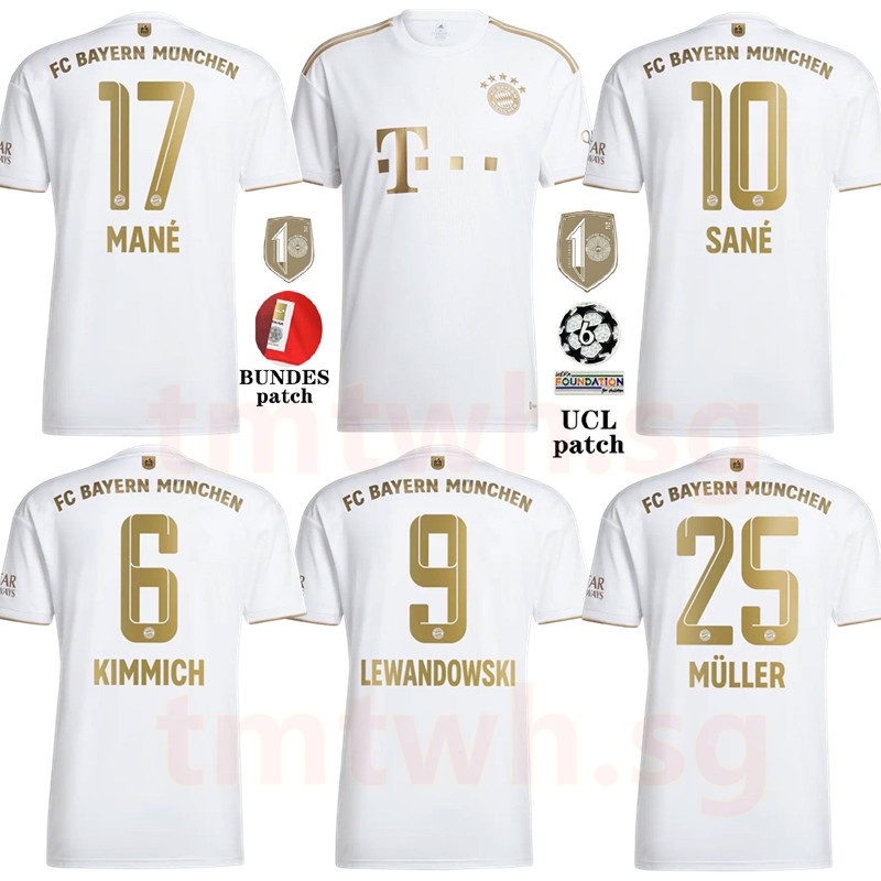 Áo Bóng Đá Màu Trắng Đội Tuyển Bayern Munich Mùa Giải 2022-23