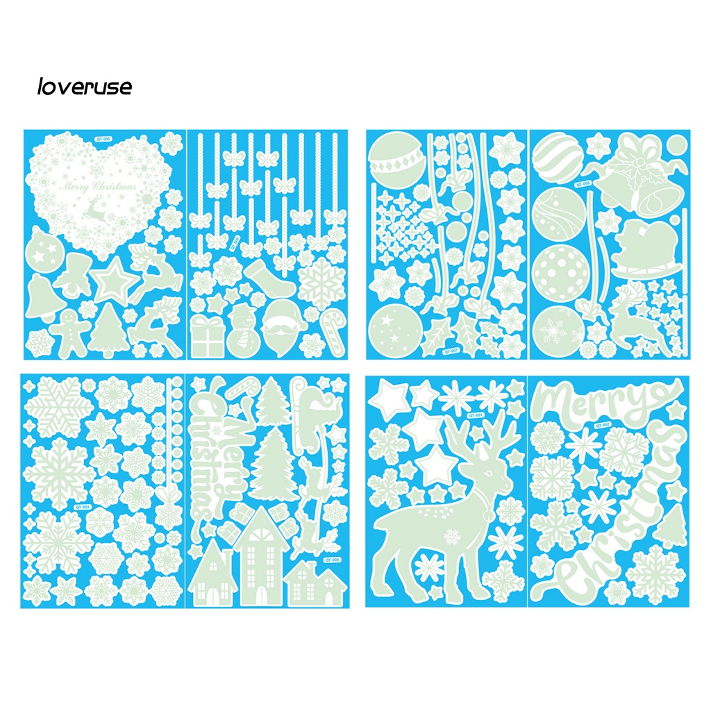 Set 2 Sticker Dán Tường Phát Quang Họa Tiết Dễ Thương Bắt Mắt