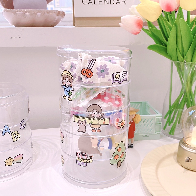 Hộp đựng đồ trang sức, đựng nữ trang, mỹ phẩm, phụ kiện tóc để bàn nhiều tầng tiện lợi