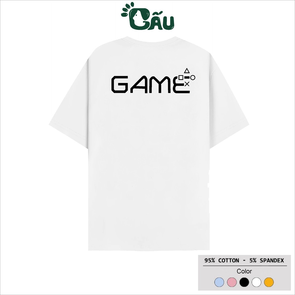 Áo thun tay lỡ Gấu 194 Unisex from rộng phong cách Local Brand Ulzzang vải coton cao cấp dày dặn, co dãn - Game | BigBuy360 - bigbuy360.vn