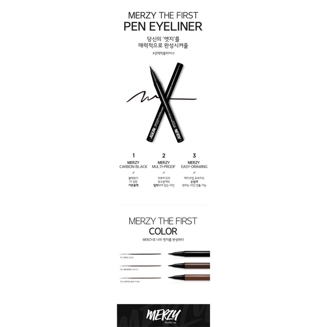 Bút Kẻ Mắt Lâu Trôi Merzy Another Me The First Pen Eyeliner