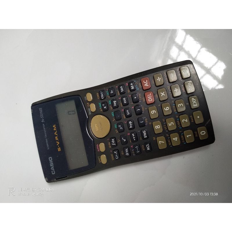 máy tính casio 570MS cho học sinh tiểu học (cũ)