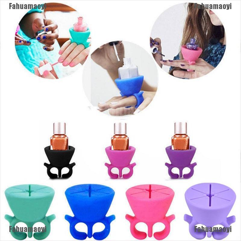 (Hàng Mới Về) Giá Đỡ Lọ Sơn Móng Tay Bằng Silicone Tiện Dụng