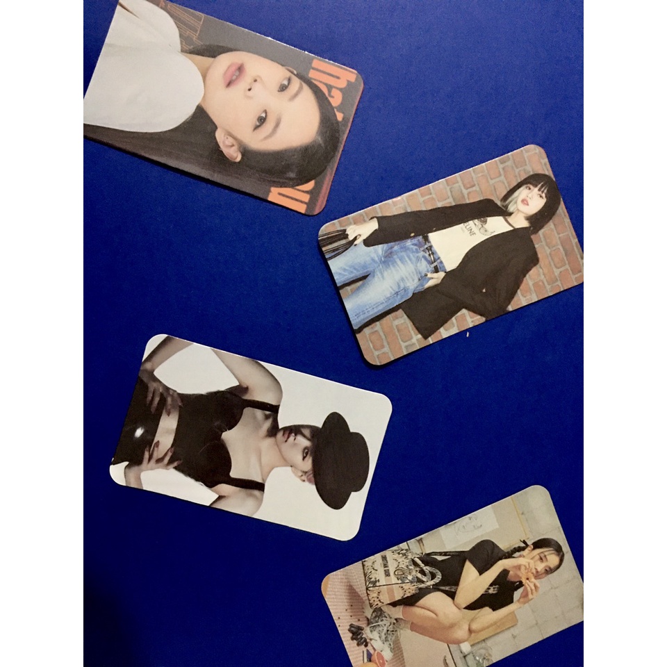 Set 4 thẻ card BLACKPINK idol thần tượng kpop Jisa Rose Jennie Jisoo xinh xắn sưu tầm