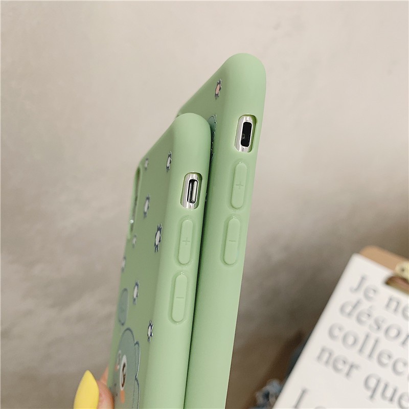 Ốp iphone hình khủng long dễ thương cho IPHONE 6/6S 6/6S PLUS 7/8 7/8 PLUS X XS XR XS MAX
