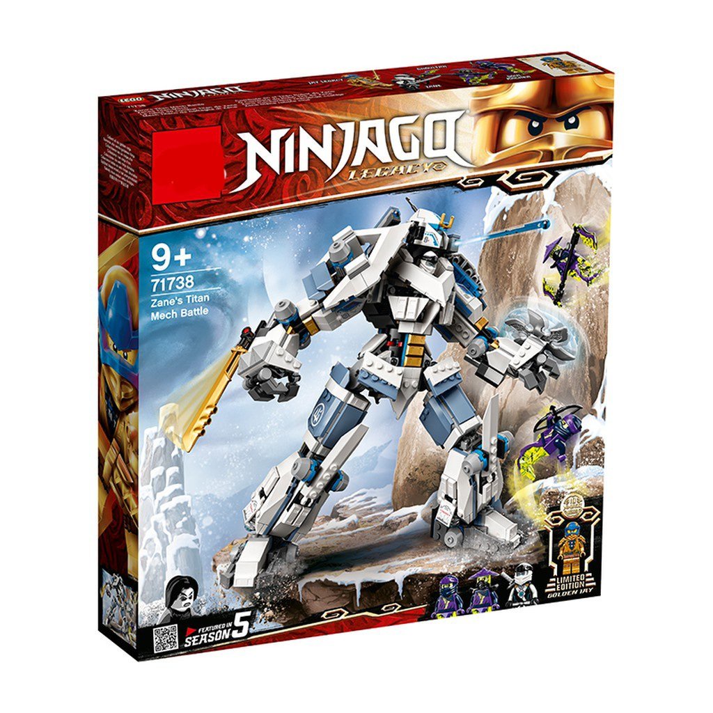 Lego 71738 - Leji 99901 ( Xếp Hình Robot TiTan Băng Của Ninjago Zane's 792 Mảnh )
