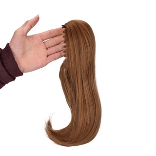 Ngoạm đuôi tóc thẳng cụp dài 35cm. Tóc thẳng uốn cúp đuôi