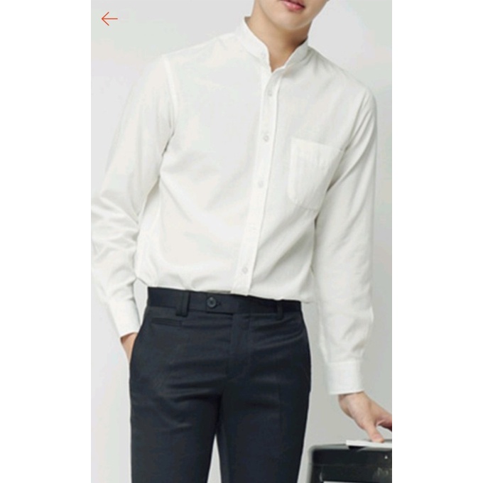 Áo sơ mi nam cổ tàu dài tay rất đẹp