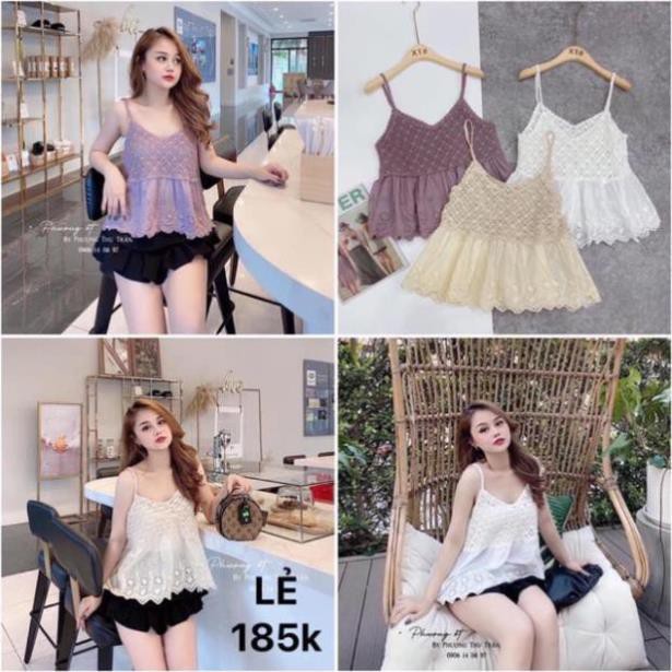 Bán sỉ Áo 2s ren phối thô boil siêu đẹp💕video💕