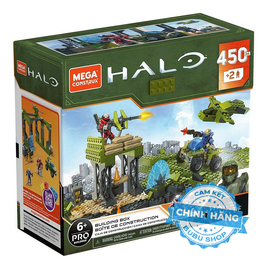 Mega Construx Halo Infinite Construction Set with Spartan Gungnir - Bộ xếp hình Mega Construx