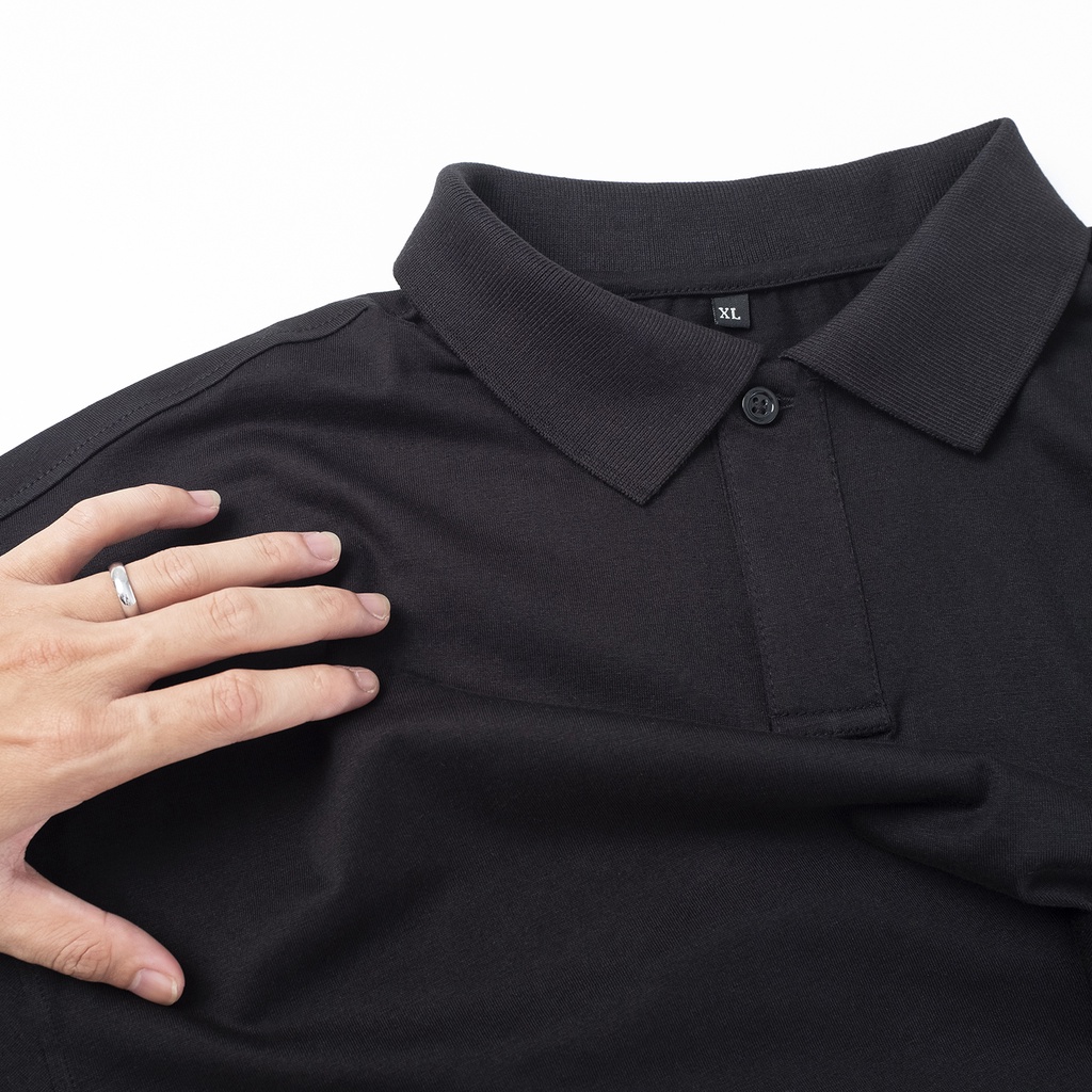 Áo Polo 1st Anniversary thêu logo / Form oversize tay lỡ