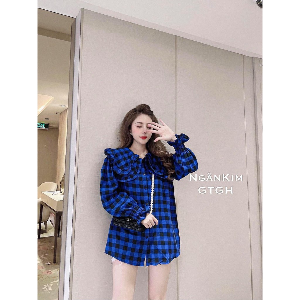 Áo Sơ Mi Kẻ Cổ Bèo | BigBuy360 - bigbuy360.vn