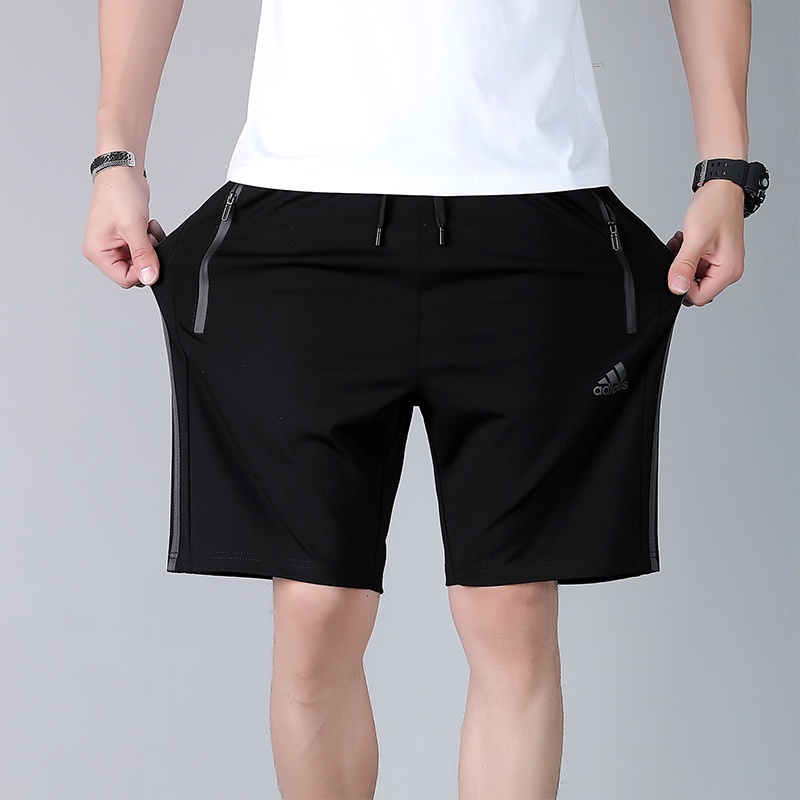 Quần ngắn thể thao Adidas vải cotton dây rút thời trang cho nam