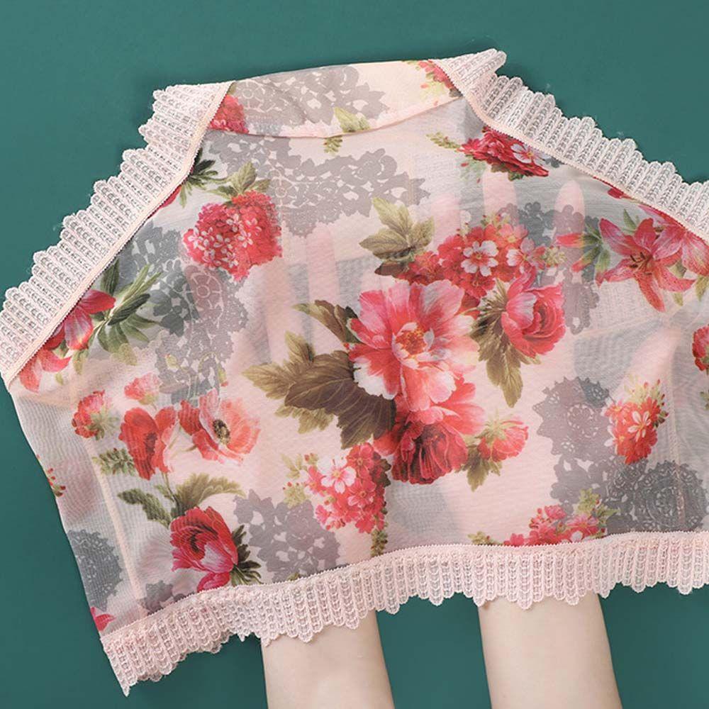 AROMA Quần Lót Lưới Siêu Mỏng In Họa Tiết Hoa Phong Cách Hàn Quốc Dành Cho Nữ
