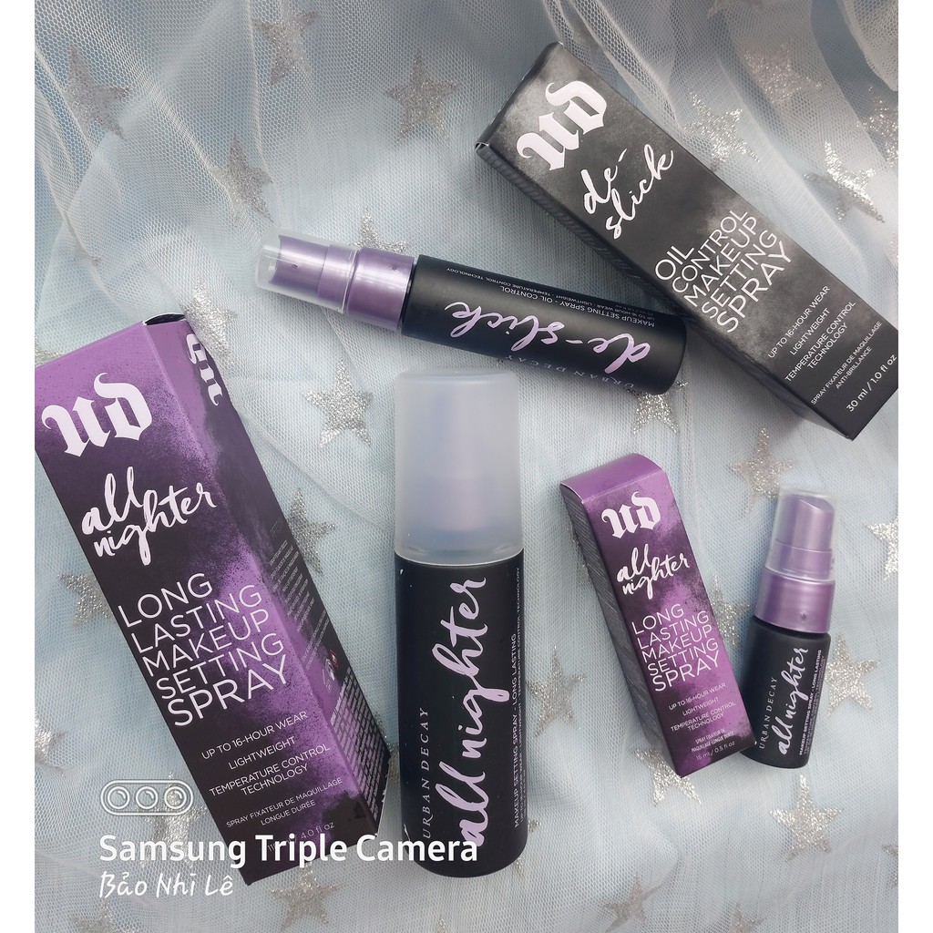 [CÓ SĂN] Xịt khóa nền Urban Decay All Nighter Long-Lasting Makeup Setting Spray
