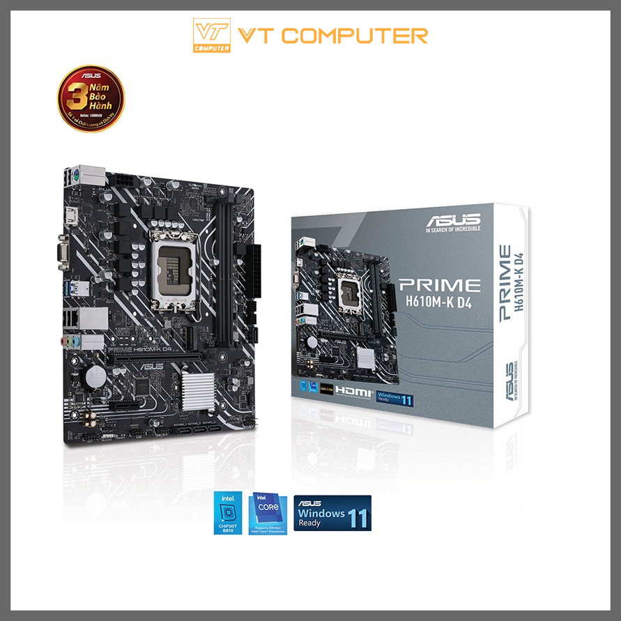 Bo Mạch Chủ Asus H610M / Socket 1700 / Bảo Hành 36 Tháng | BigBuy360 - bigbuy360.vn