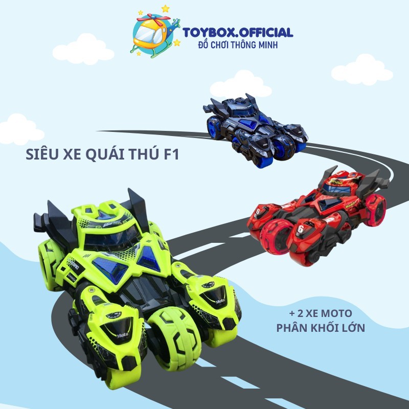 Ô Tô Đồ Chơi Siêu Xe Quái Thú F1 Siêu Tốc Độ 3IN1