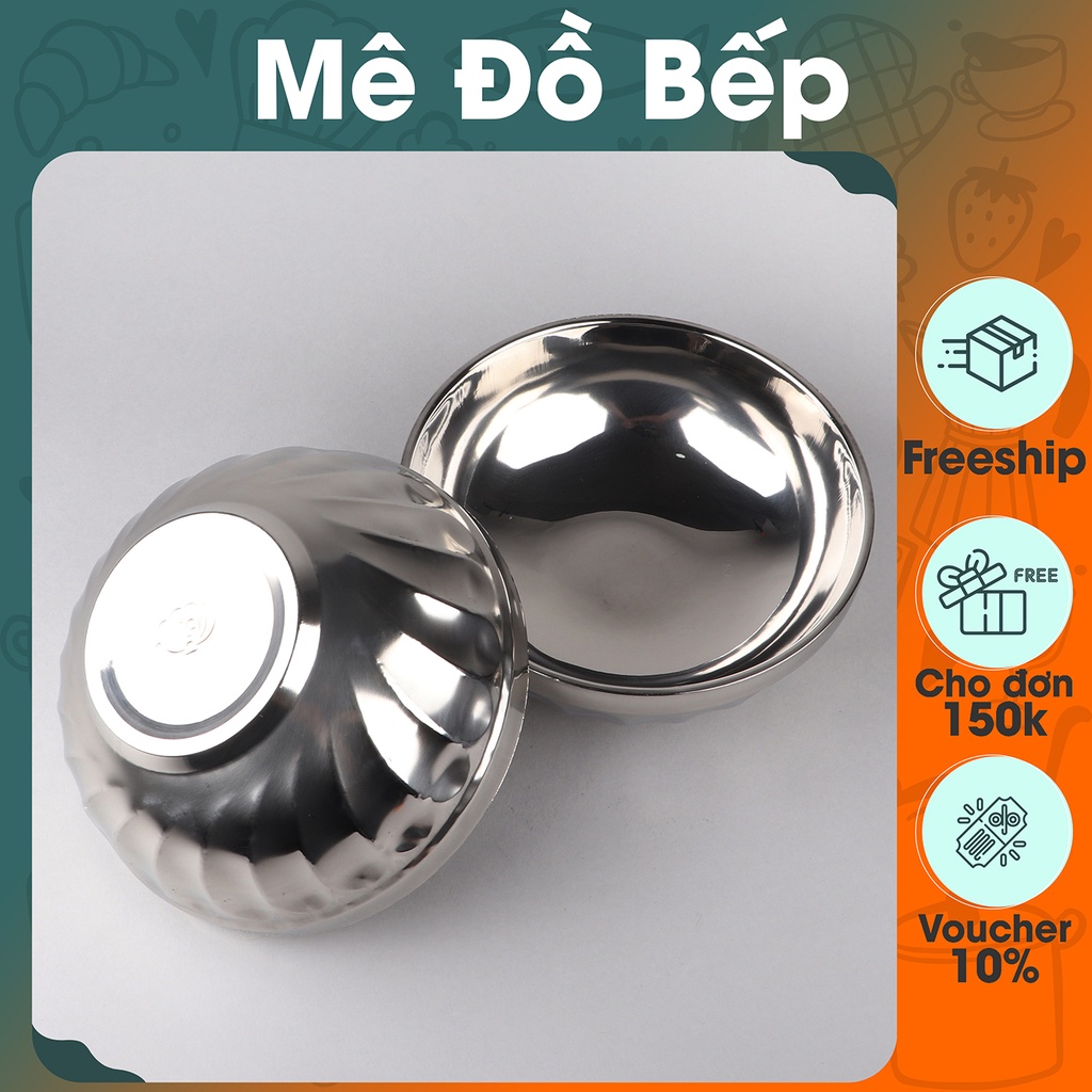 Tô inox 2 lớp Bam House cách nhiệt 16cm cao cấp T01 - Gia dụng bếp