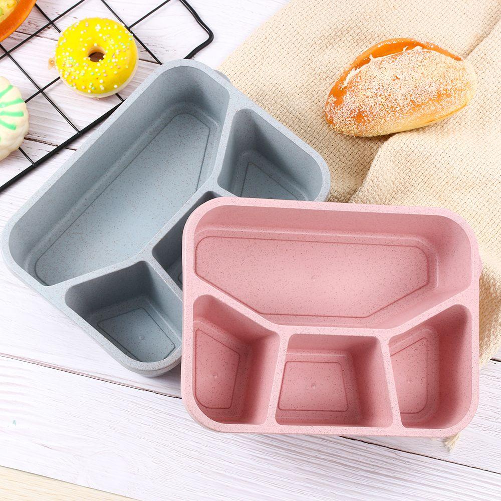 Hộp Đựng Cơm Trưa Chất Liệu Rơm Lúa Mì Tiện Dụng Mang Theo Du Lịch Dã Ngoại