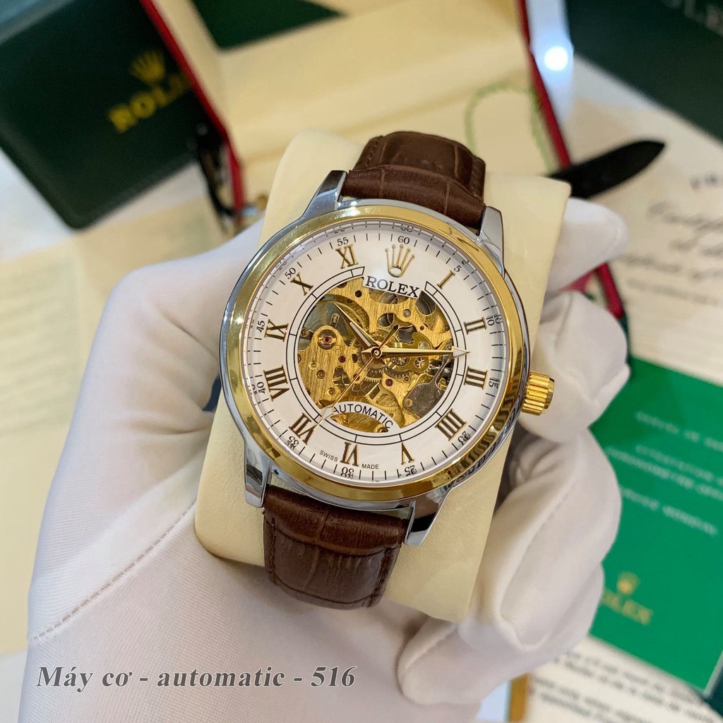 Đồng hồ nam RoL máy cơ - mặt 42 mm - bảo hành 12th hàng cao cấp