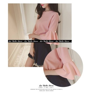 Áo voan tay đính ngọc trai