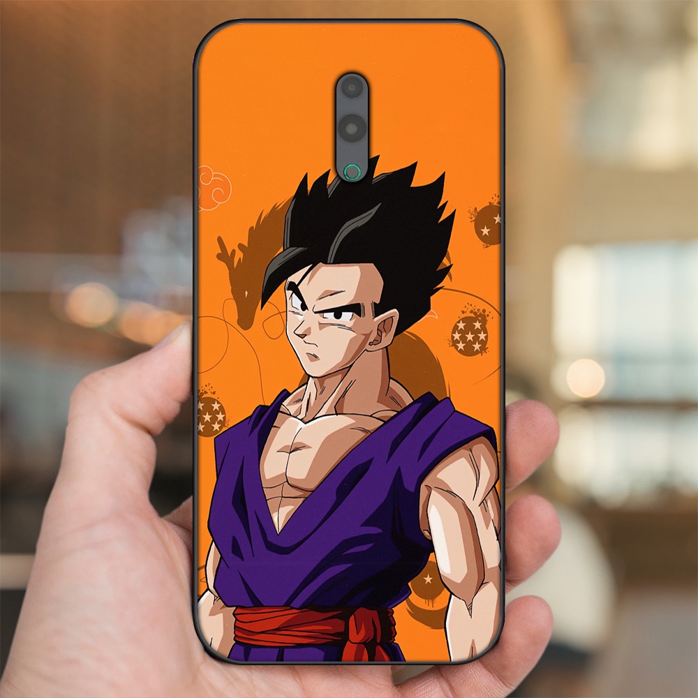 Ốp lưng Oppo Reno viền đen in hình Gohan Dragon Ball
