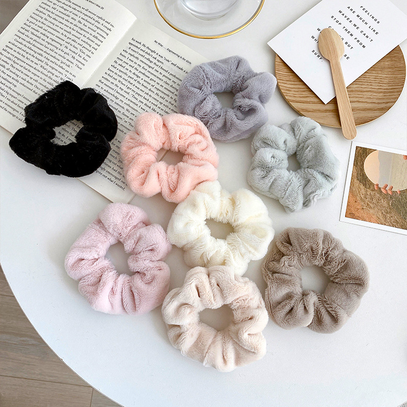 Dây buộc tóc vải nhung xinh xắn tùy chọn ns cho nữ