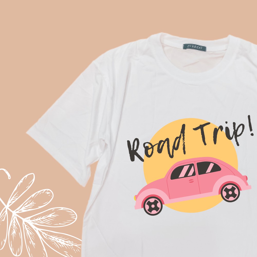 Áo thun Form Rộng Classy (Local Brand) In chữ ROAD TRIP , chất liệu thun co giãn 4 chiều