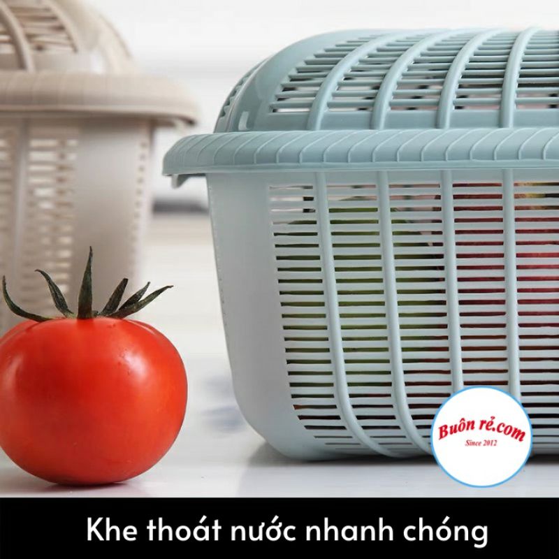 Rổ nhựa có nắp đậy để thực phẩm