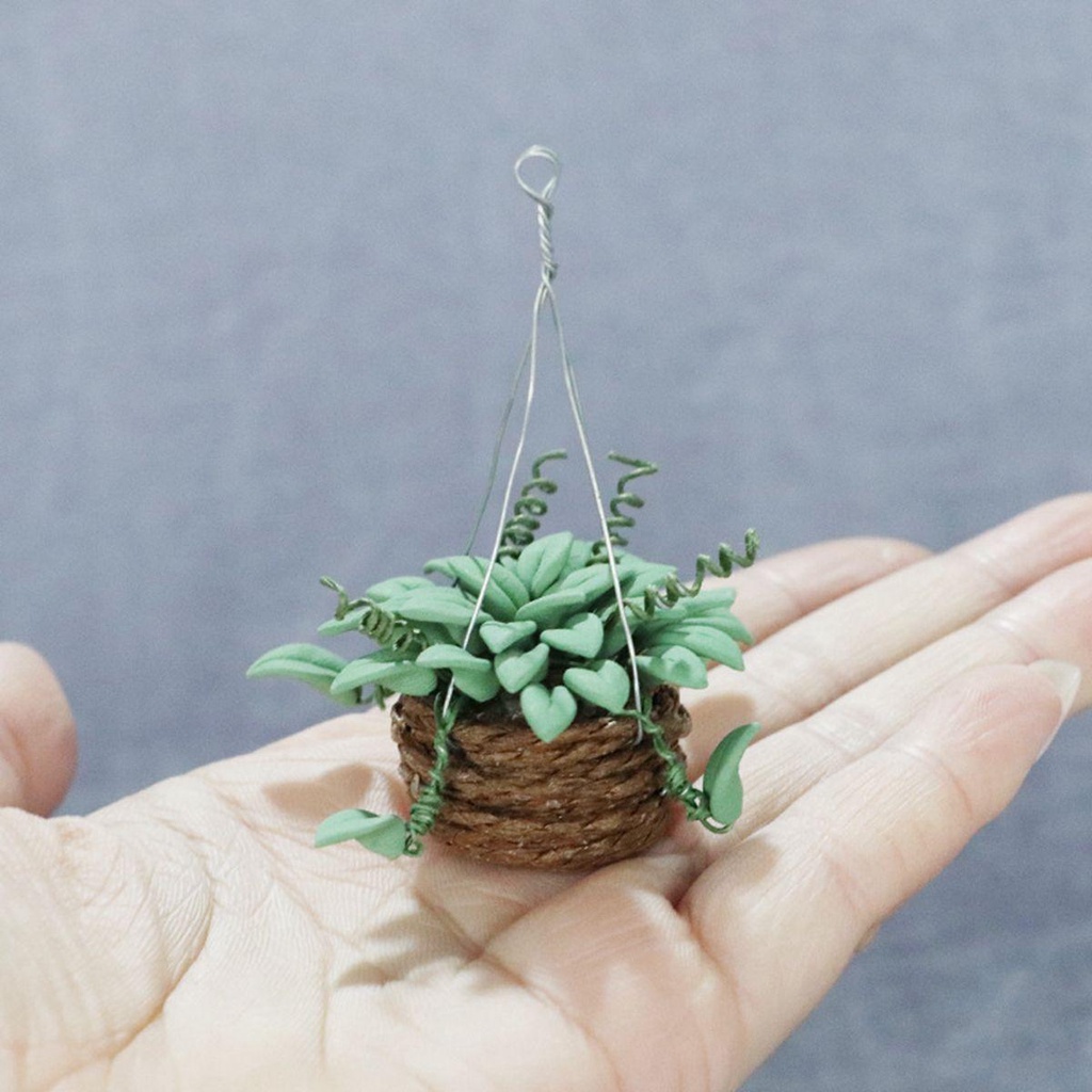 Mô Hình Chậu Cây Mini Tỉ Lệ 1 / 12 1: 12 Dùng Để Trang Trí