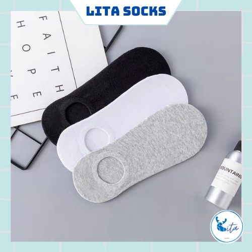 Tất vớ lười nam nữ size chân 37-43 chất liệu siêu thoáng mát thấm hút mồ hôi - T13 - Lita Socks