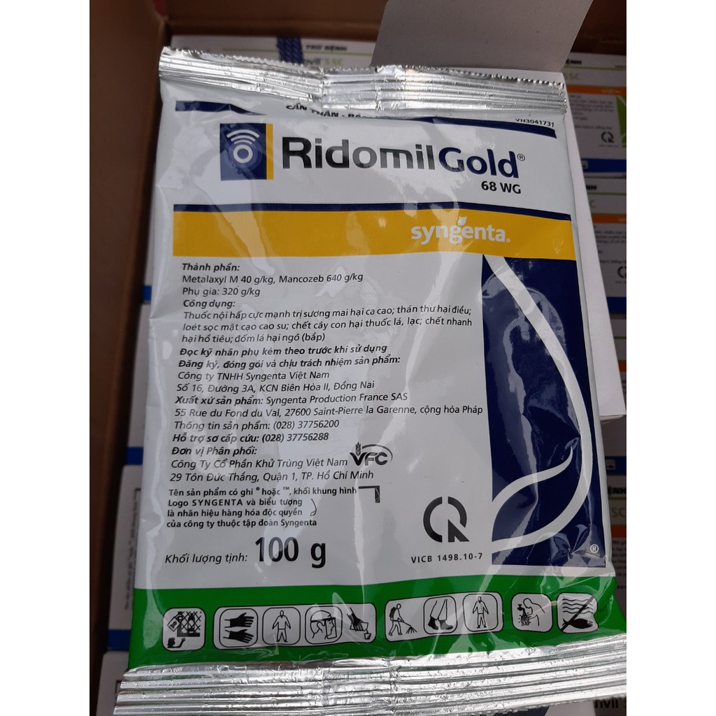 (Giá dùng thử) Thuốc Trừ Bệnh Cây Trồng Ridomil Gold (Gói 100g)